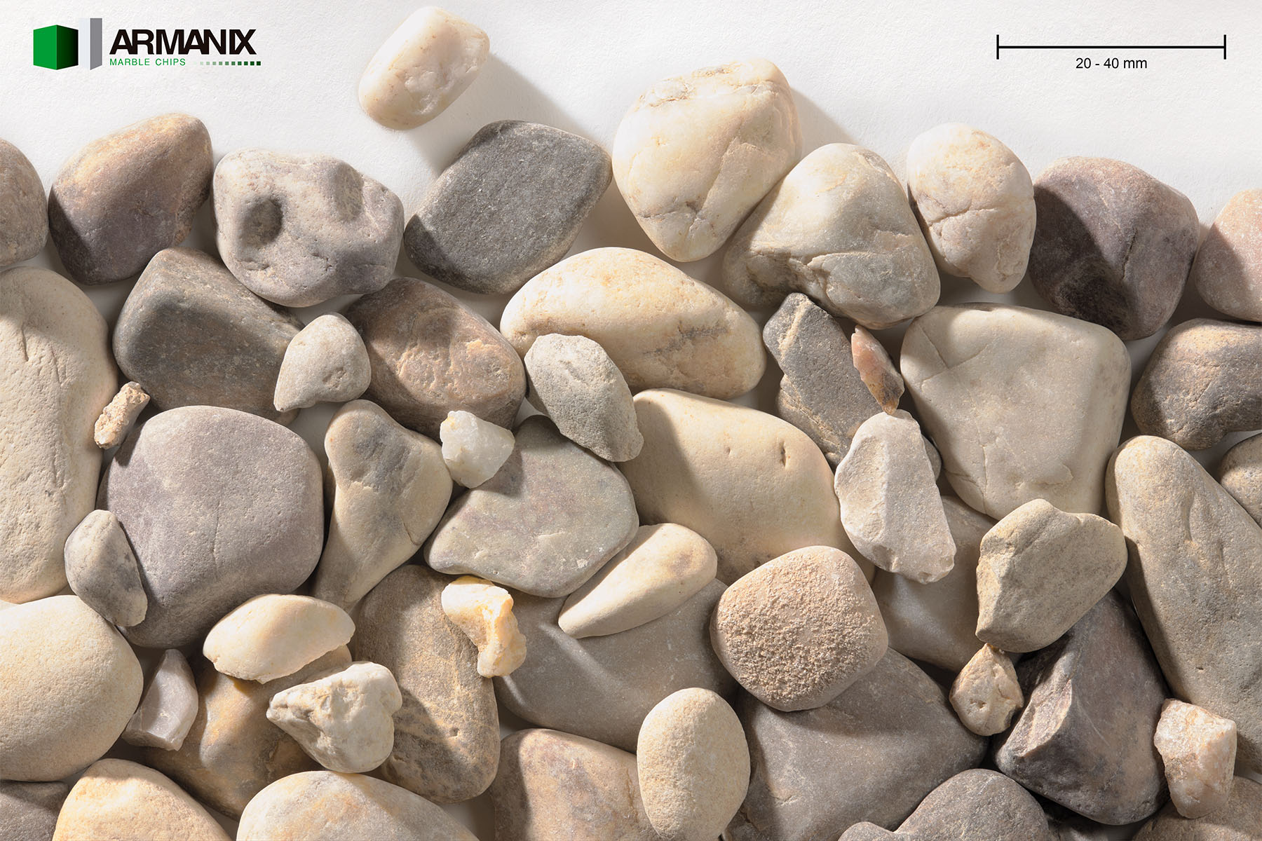 Brown Caramel 20-40 mm Rounded Polished