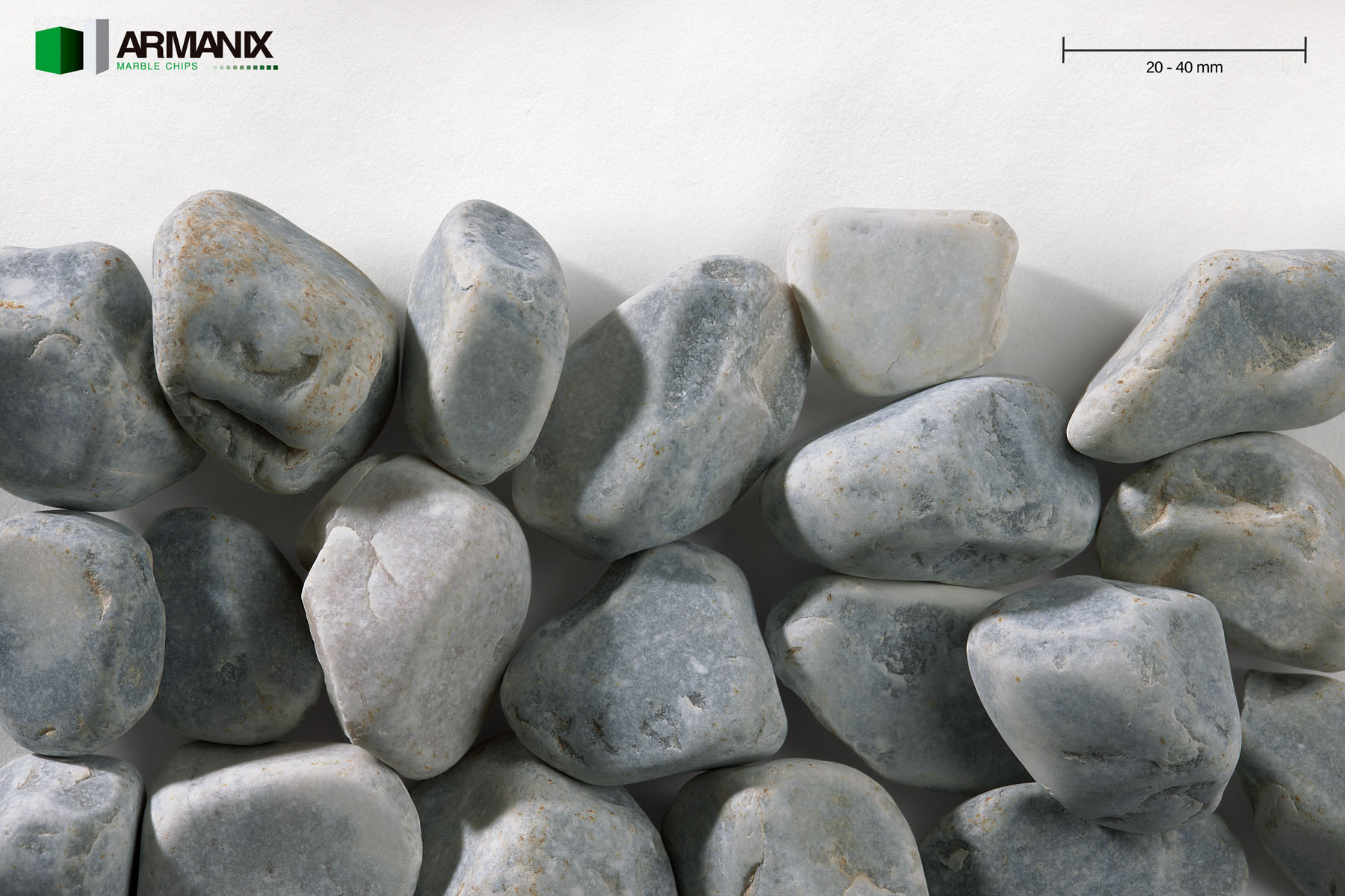 Grey Nevado 20-40 mm Rounded Polished