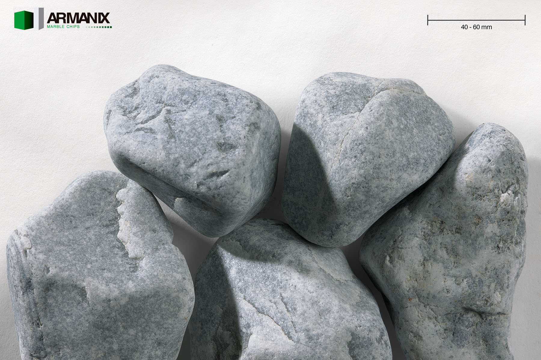 Grey Nevado 40-60 mm Rounded Polished