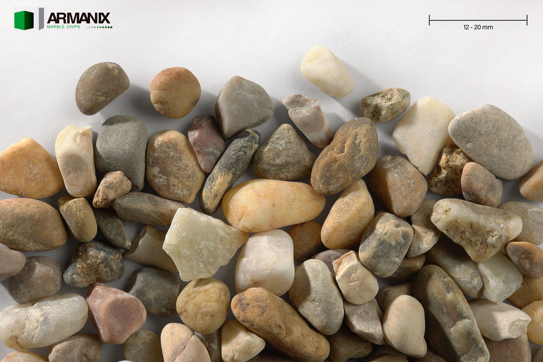Mixed Colors River Gravel 12-20 mm