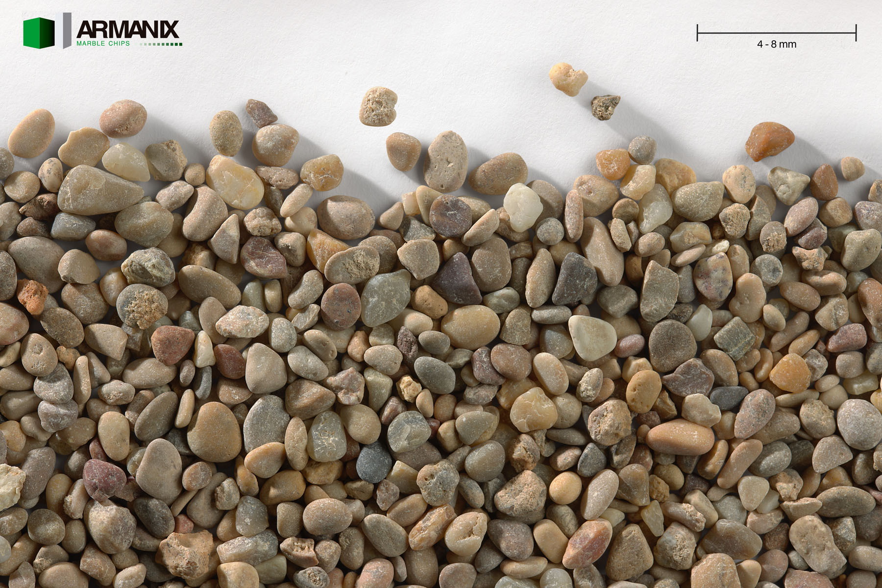 Mixed Colors River Gravel 4-8 mm