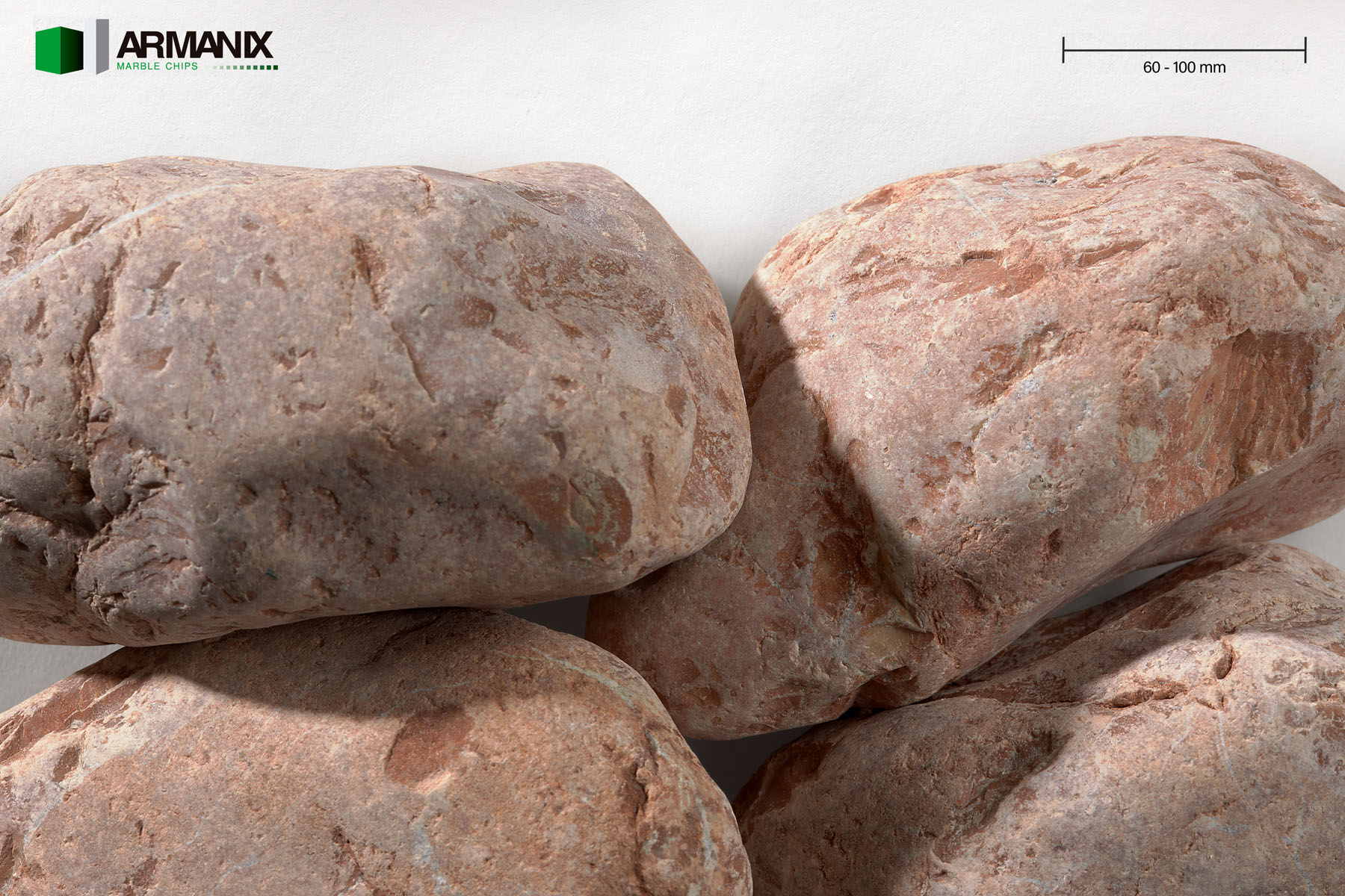 Red Alicante 60-100 mm Rounded Polished