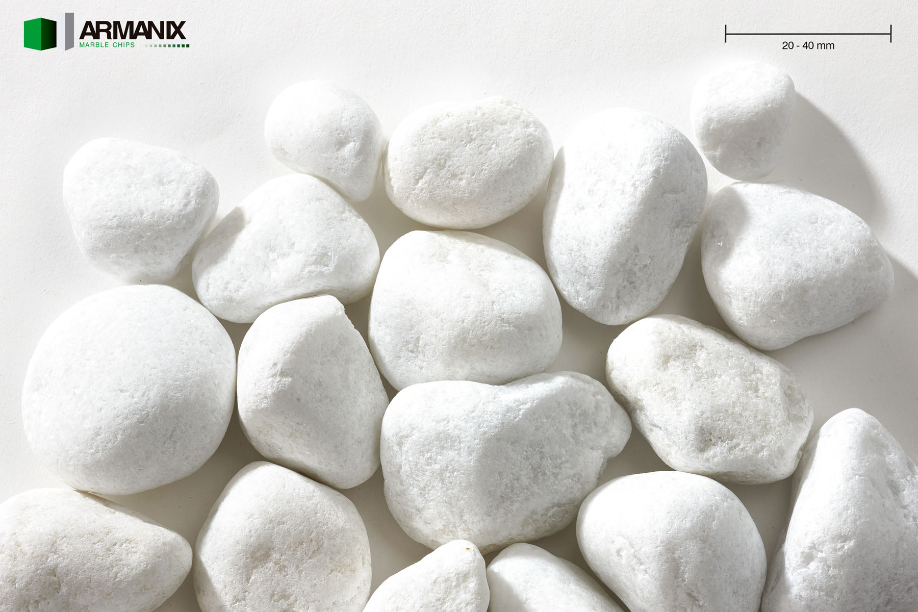 Special White 20-40 mm Rounded