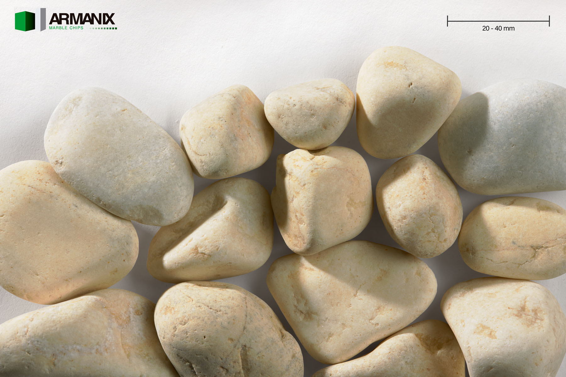 Yellow 20-40 mm Rounded Polished